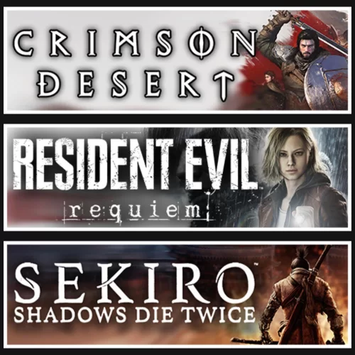 Crimson Desert +RE Requiem +Sekiro